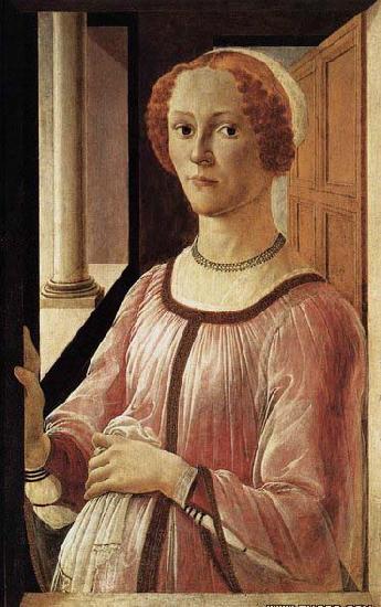 BOTTICELLI, Sandro Portrait of a Lady oil painting picture